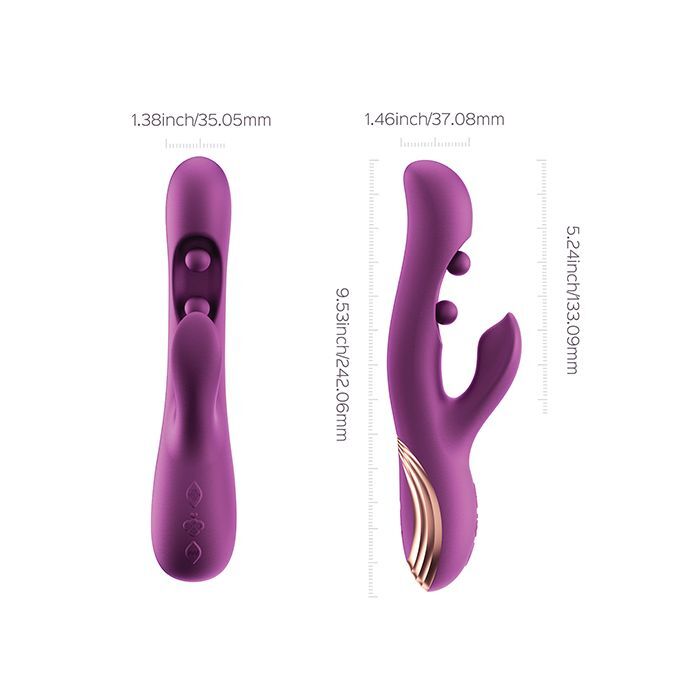 GEM Twin Balls Rechargeable Rabbit Vibrator