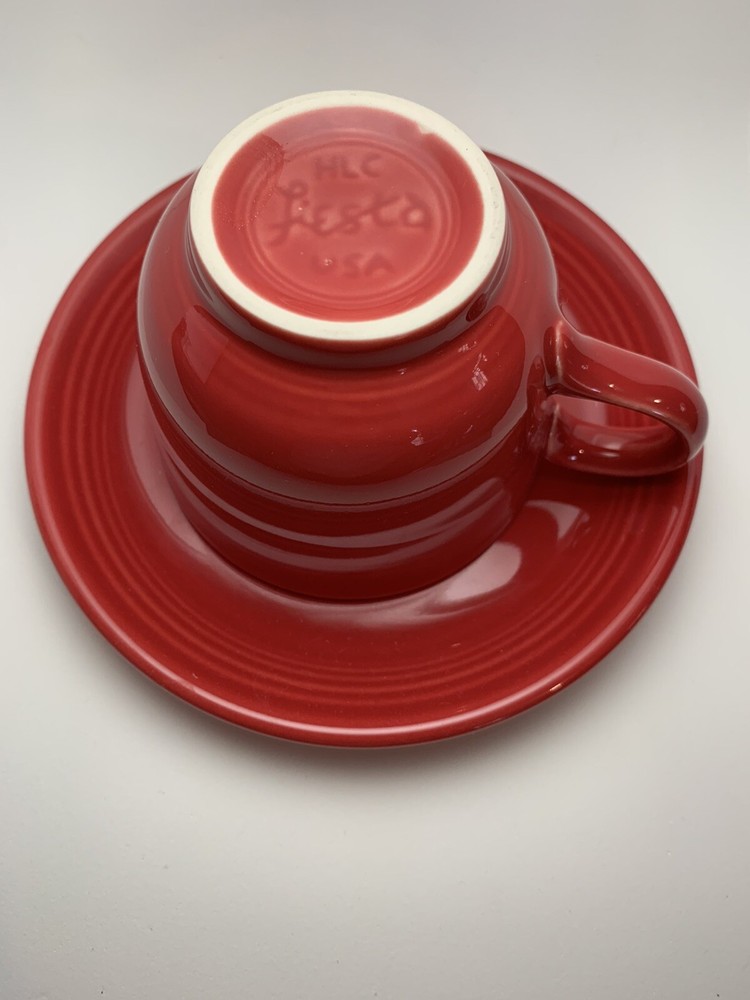 fiesta tea cup and saucer