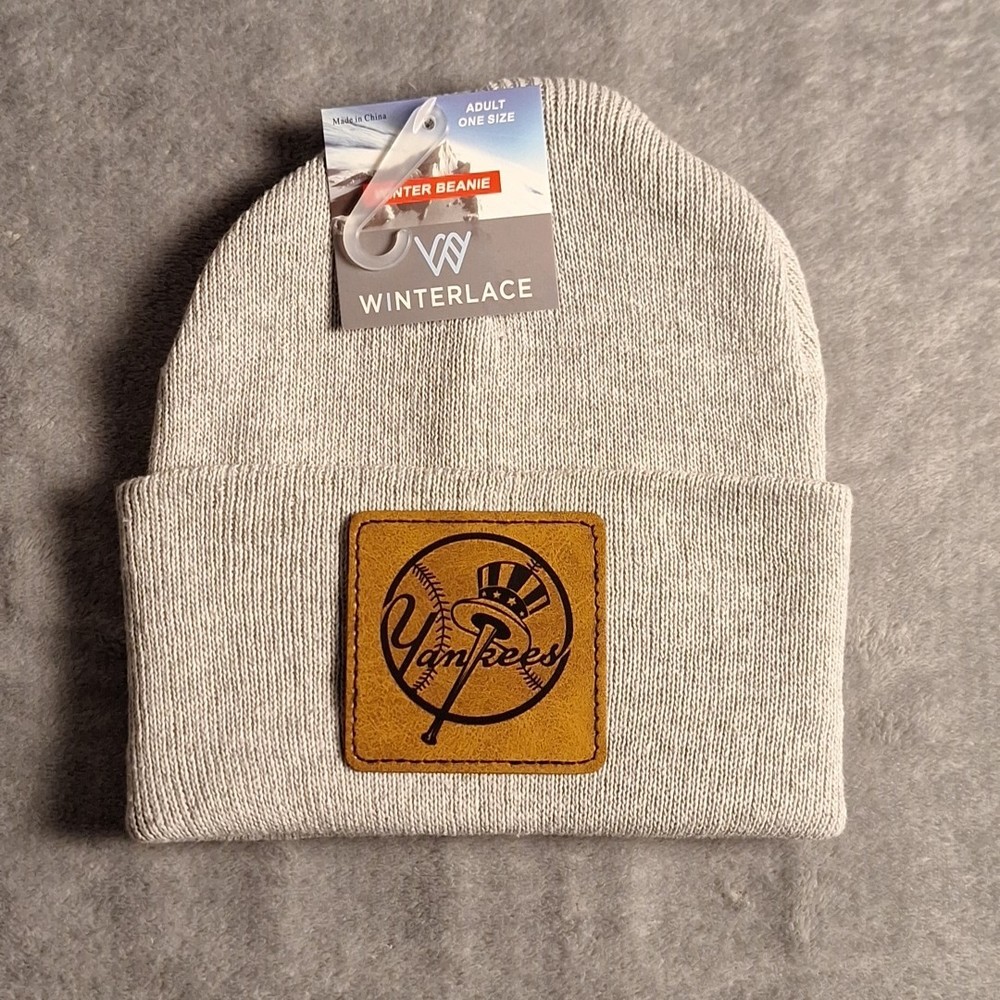 Yankees Leather Square Patch MLB (Patch Only)