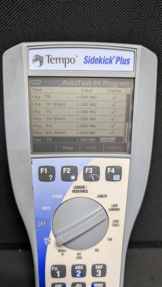 TEMPO GREENLEE SIDEKICK PLUS TWISTED PAIR CABLE MULTI TESTER see description!