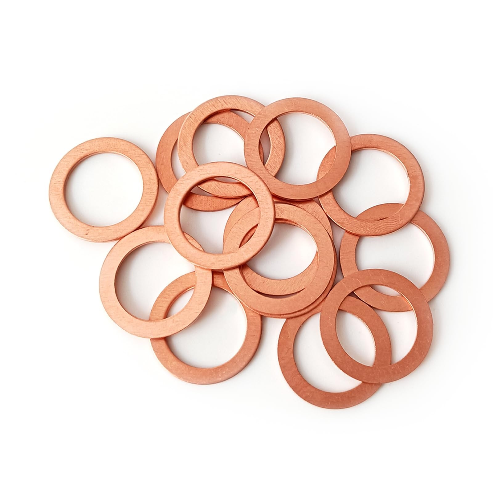 15 Pcs Copper Oil Drain Plug Gaskets for Mercedes - 14mm OEM Replacement