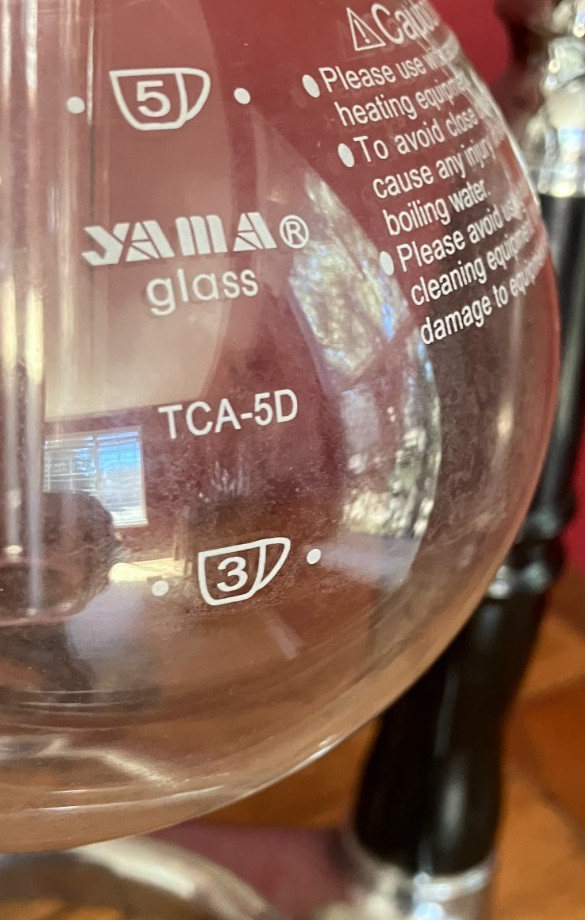 Yama 3 Cup Table Top Coffee Siphon