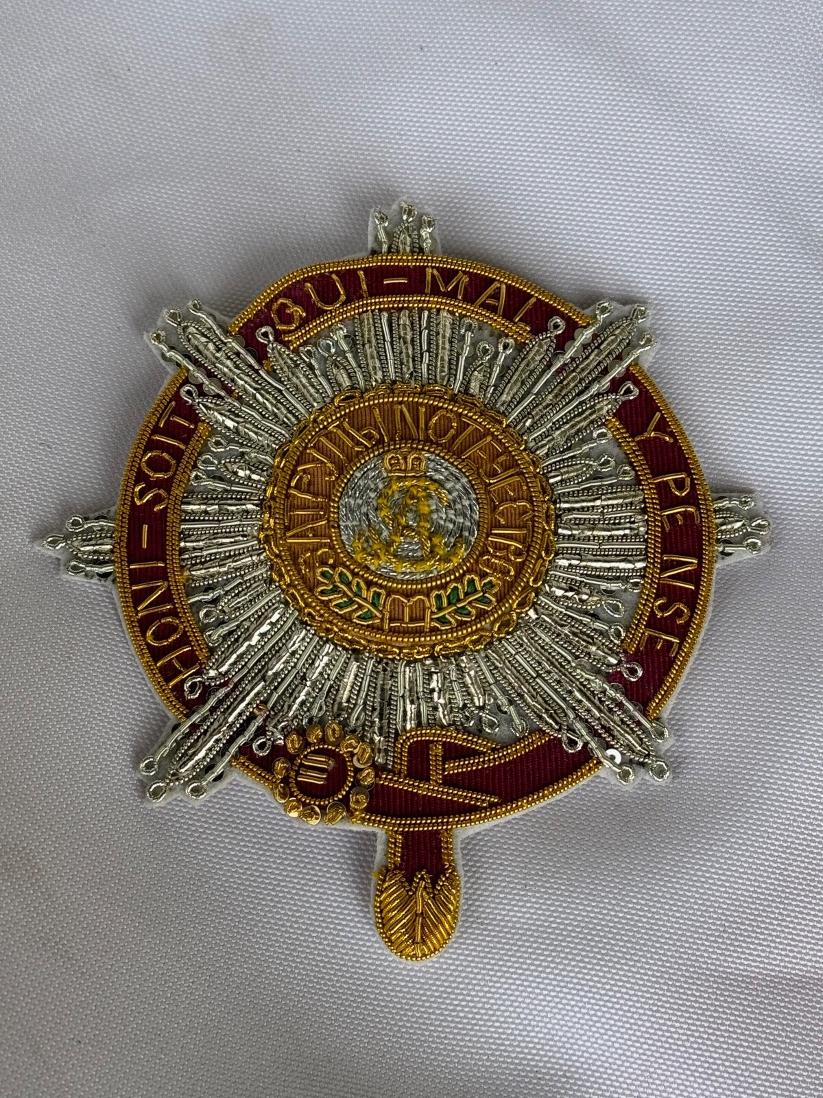 Imperial Order of St.Alexander combined British Embroidered star, replic 1850s