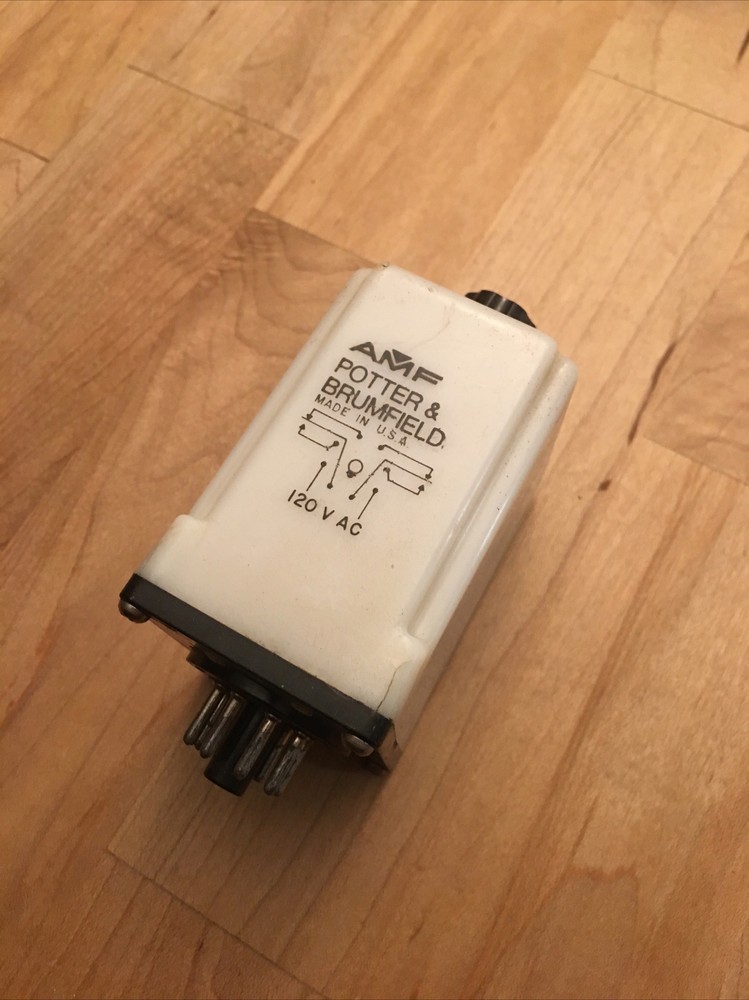 Potter & Brumfield On-Delay Timer Relay CHB-38-70002 (1-60 second) 120VAC Tested