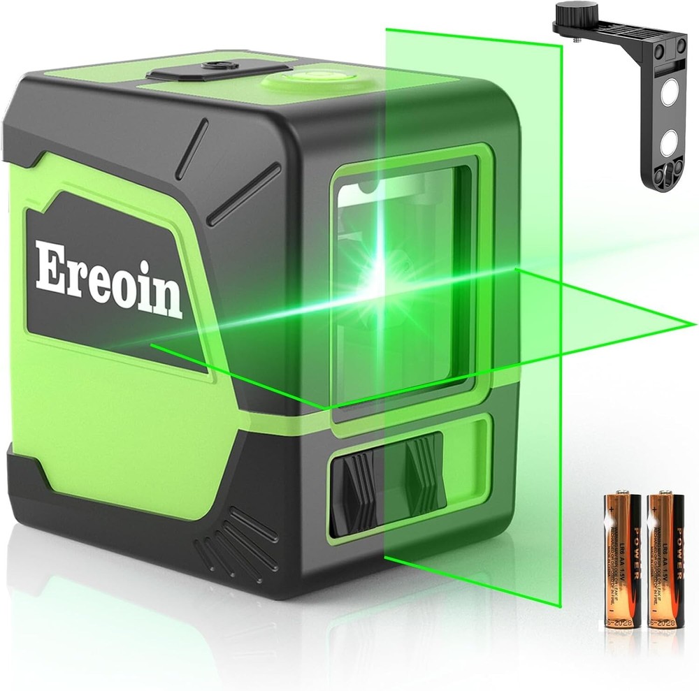 Self-Leveling Green Laser Level – 360° Rotation, Vertical & Horizontal Lines