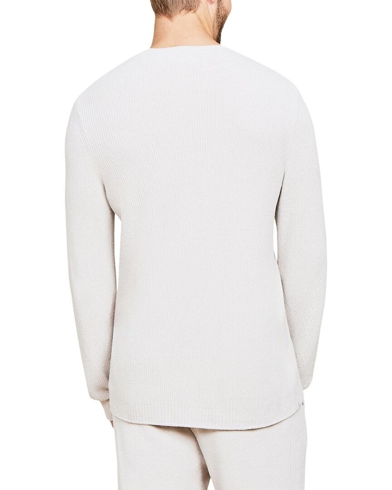 Barefoot Dreams Ccul Ribbed Pullover Men's Grey M