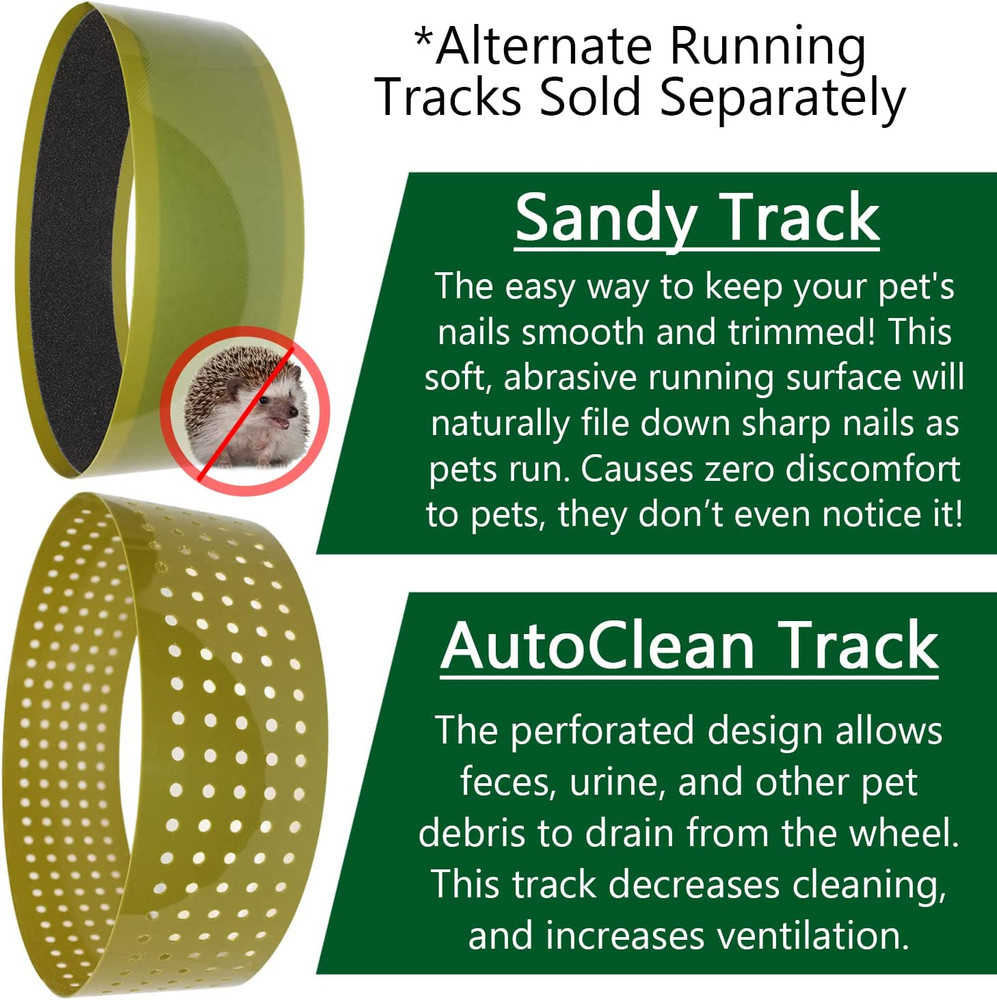 Silent Runner 12" Wide + Cage Attachment - Silent, Fast, Durable Exercise Wheel