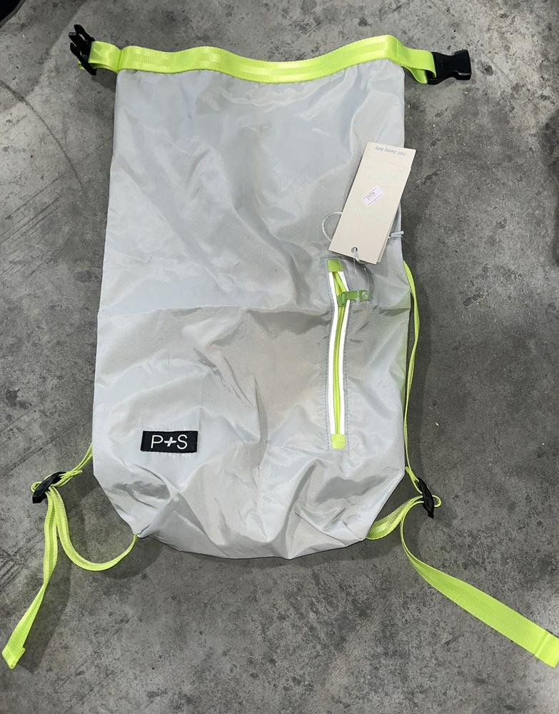 PRIS+SAND Packable Backpack, Grey w Neon Straps *NEW*