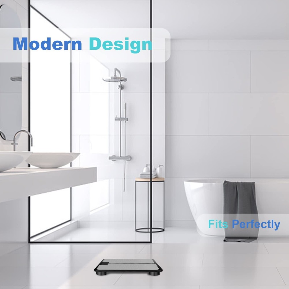 Talking Bathroom Scale 400 lb Capacity Large LCD Elderly & Visually Impaired