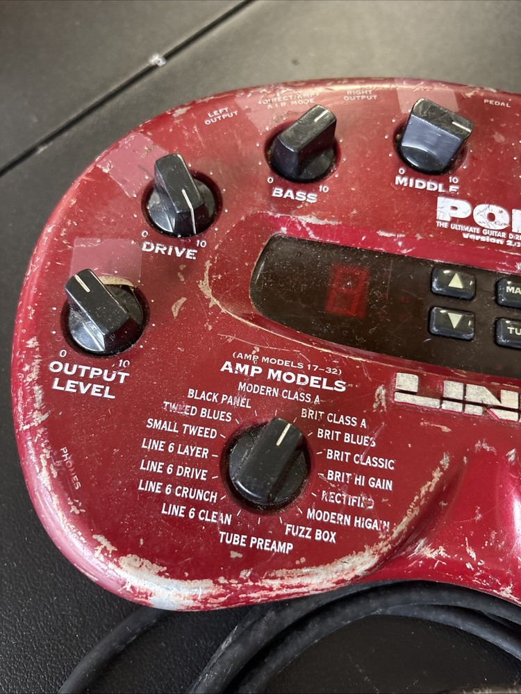 Line 6 POD 2.0 Multi-Effects Guitar Effect Pedal Untested