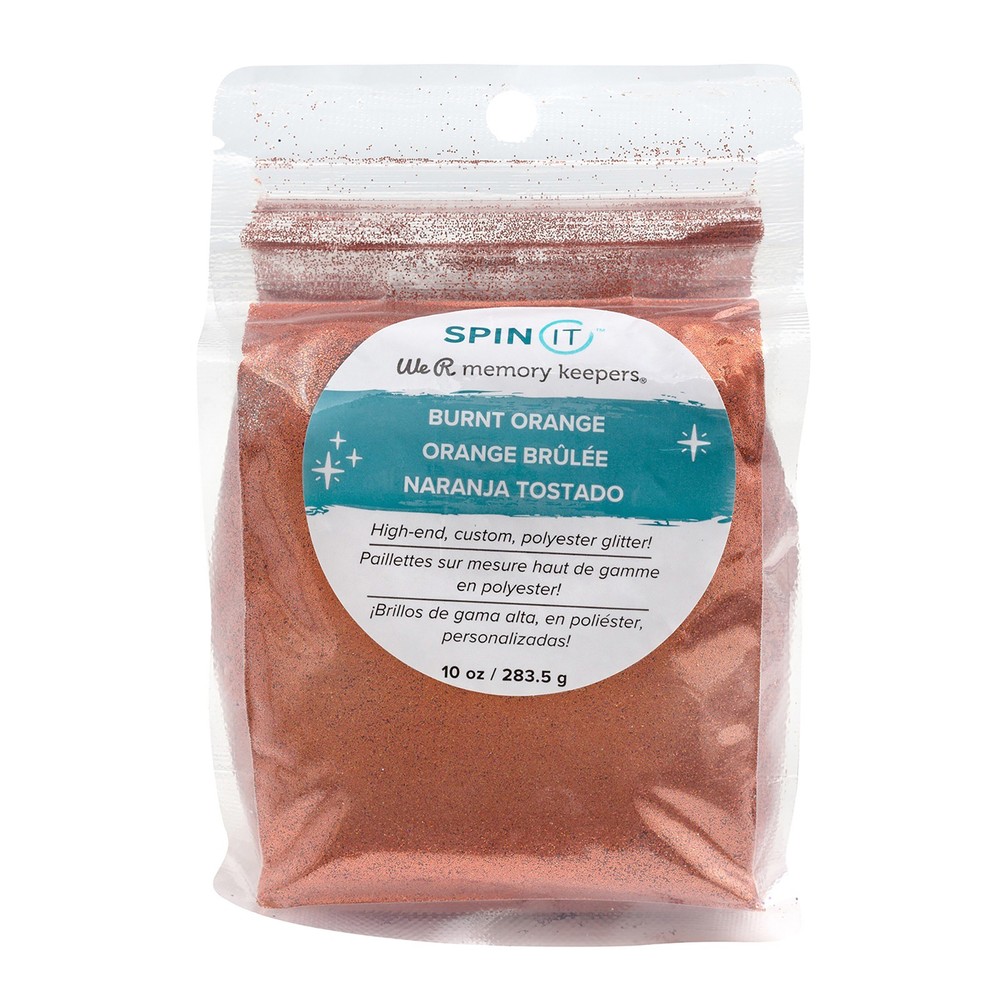 We R Spin It Extra Fine Glitter 10oz-Burnt Orange
