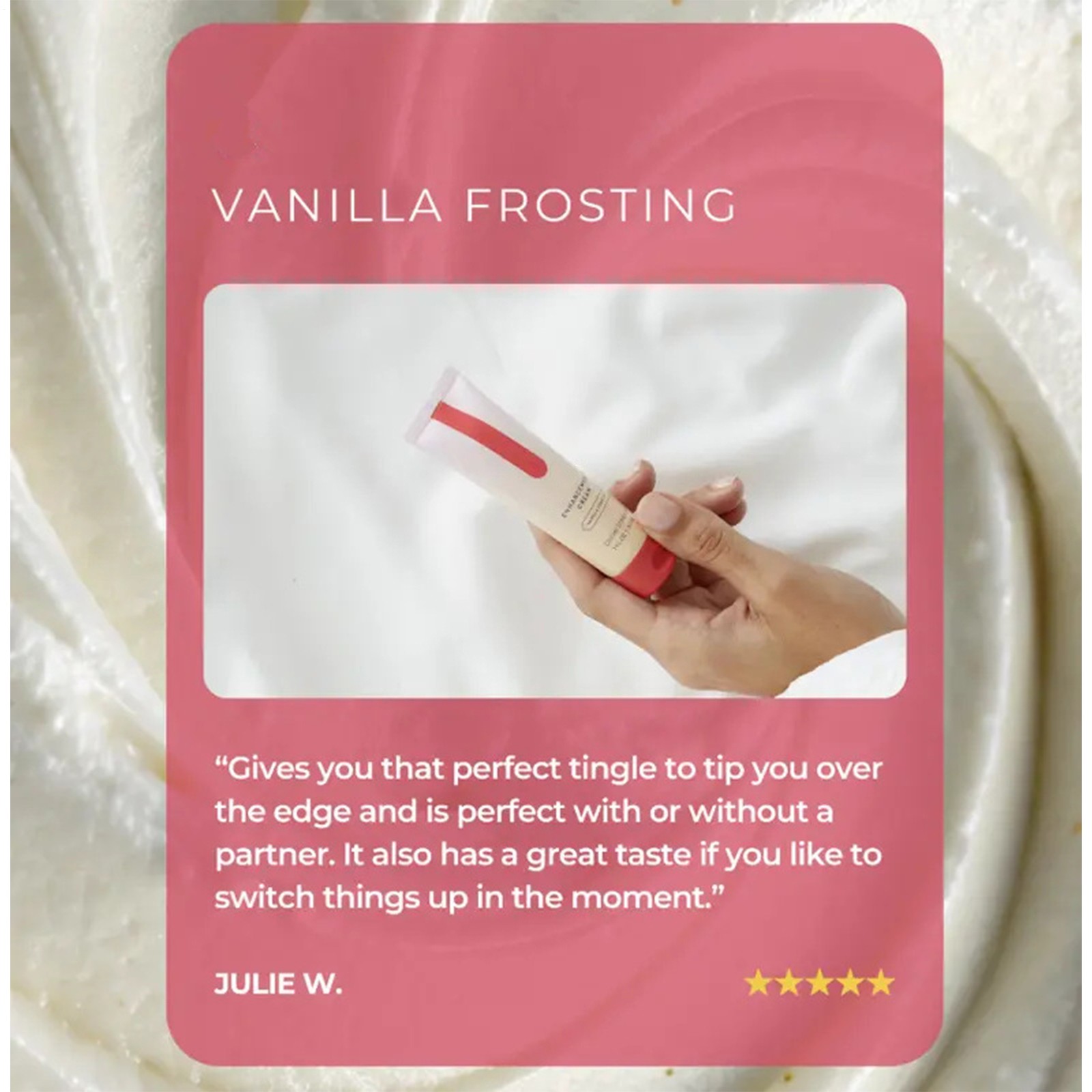 Pure Romance "O" Enhancement Cream Vanilla Frosting - Sealed - New