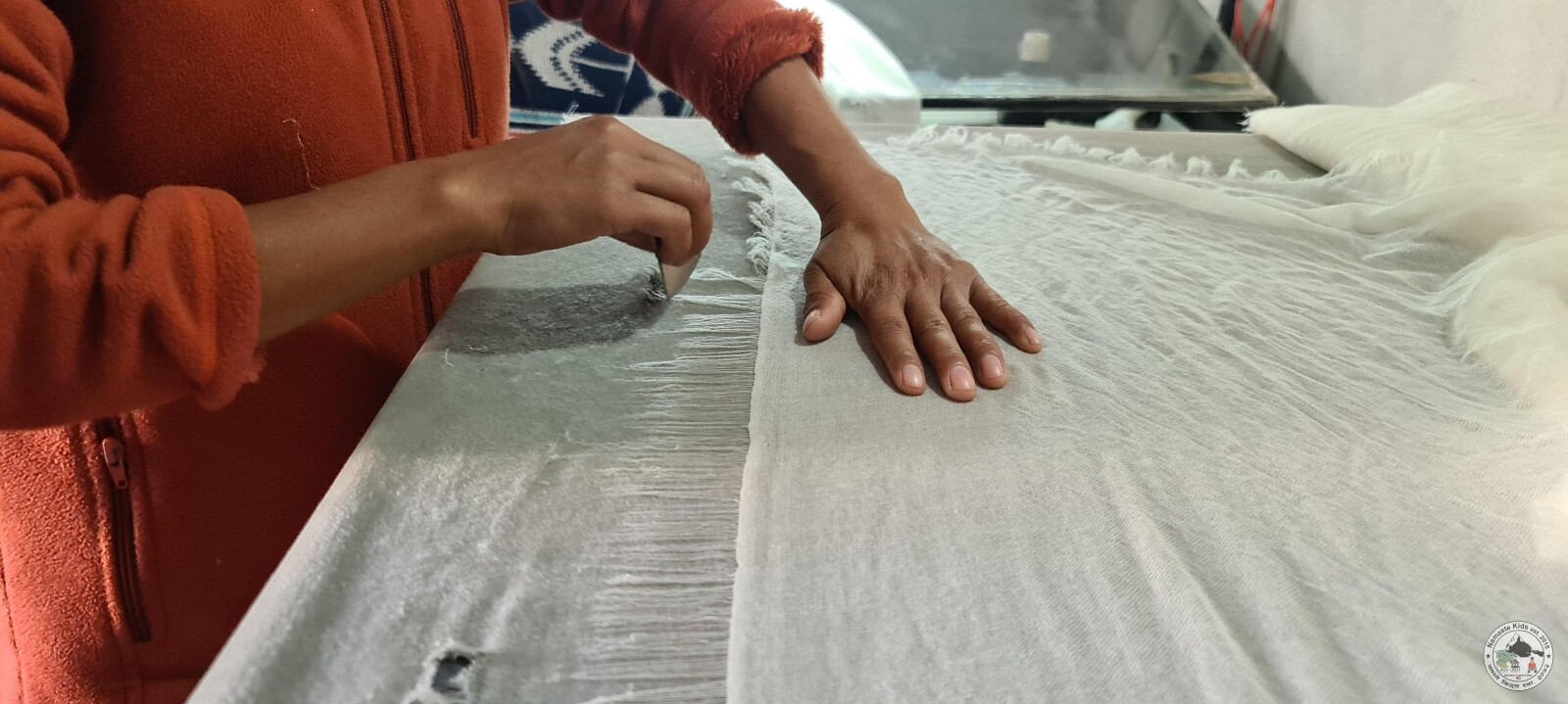 Cashmere Blanket "Ama" (अमा), Handcrafted from Nepal, Bedspread, Cuddle Blanket