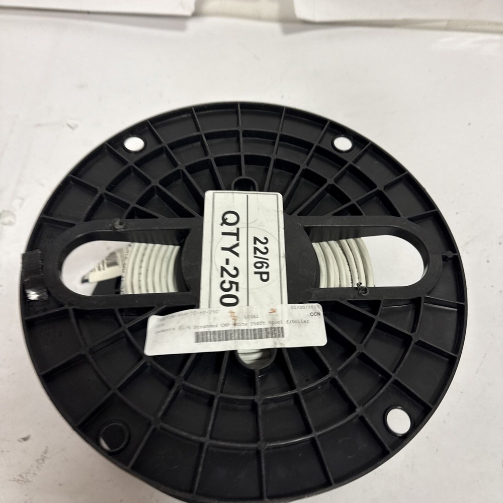 Genesis 22/6 Stranded Shielded 250FT White