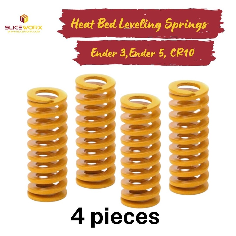3D Printer Heated Bed Spring Leveling, 4PCS, Upgraded Strength, CR-10S, Ender3