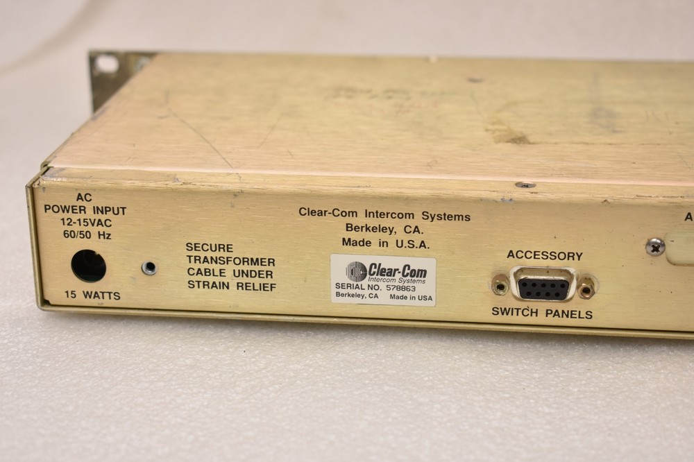 Clear-Com Intercom System Matrix Plus II ICS-102 Master Station