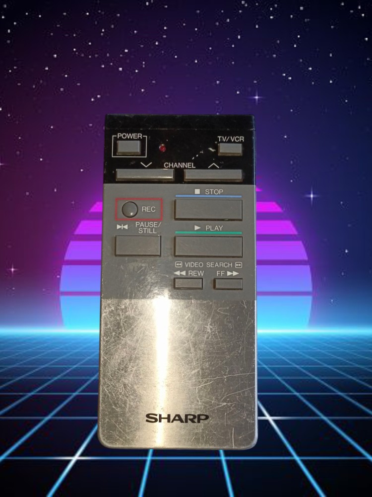Sharp VCR Remote Control  **Works**
