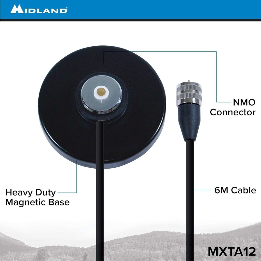 MicroMobile Antenna Mag Mount - Silver