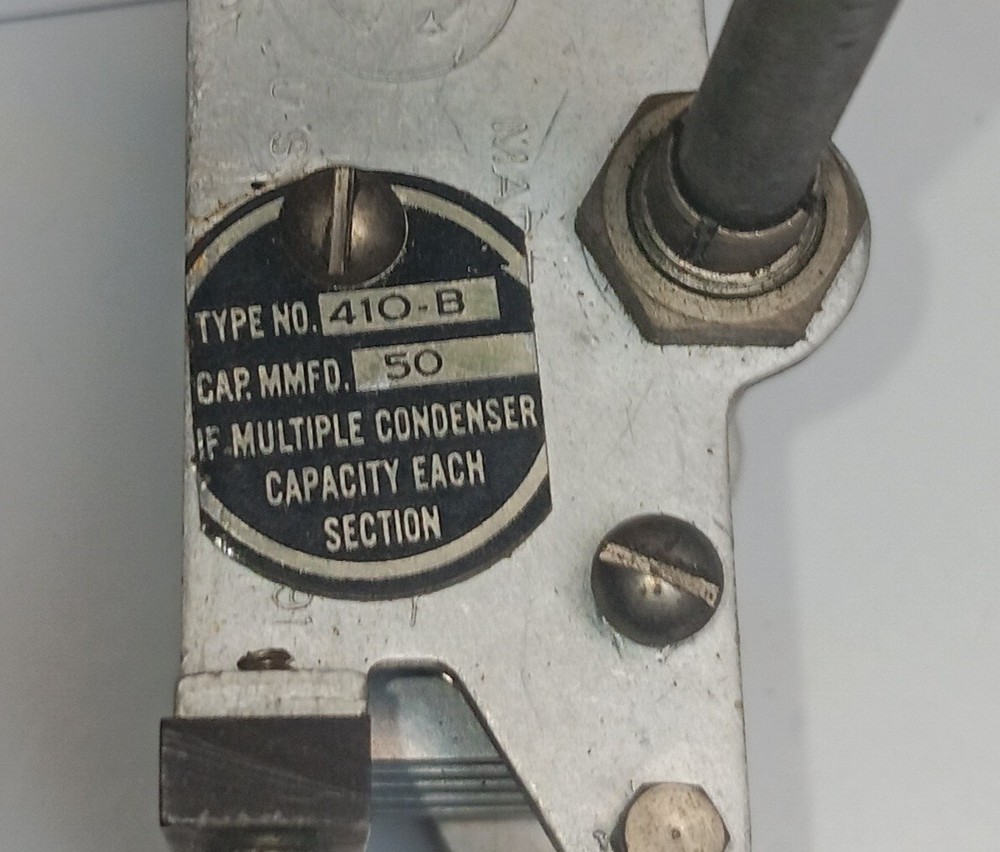 CARDWELL Condenser Variable Air Capacitor 410-b 50mmf