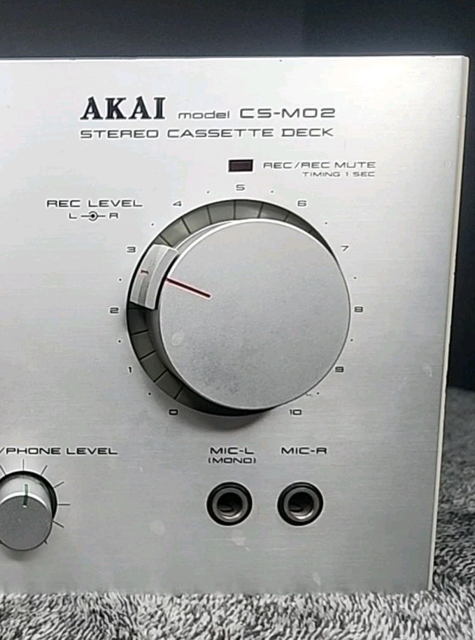 REC LEVEL Control Knobs For Akai CS-M01A CS-M02 CS-M3/M4 Stereo Cassette Deck