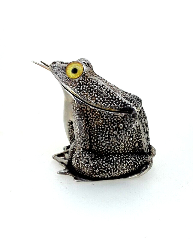 Antique Khlebnikov Silver Mustard Container.