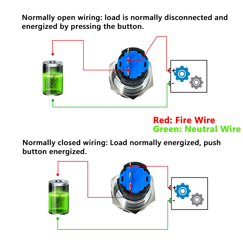 16mm Rotary Key Switch Latching 2/3 Position Selector Security Lock ON/OFF 5A