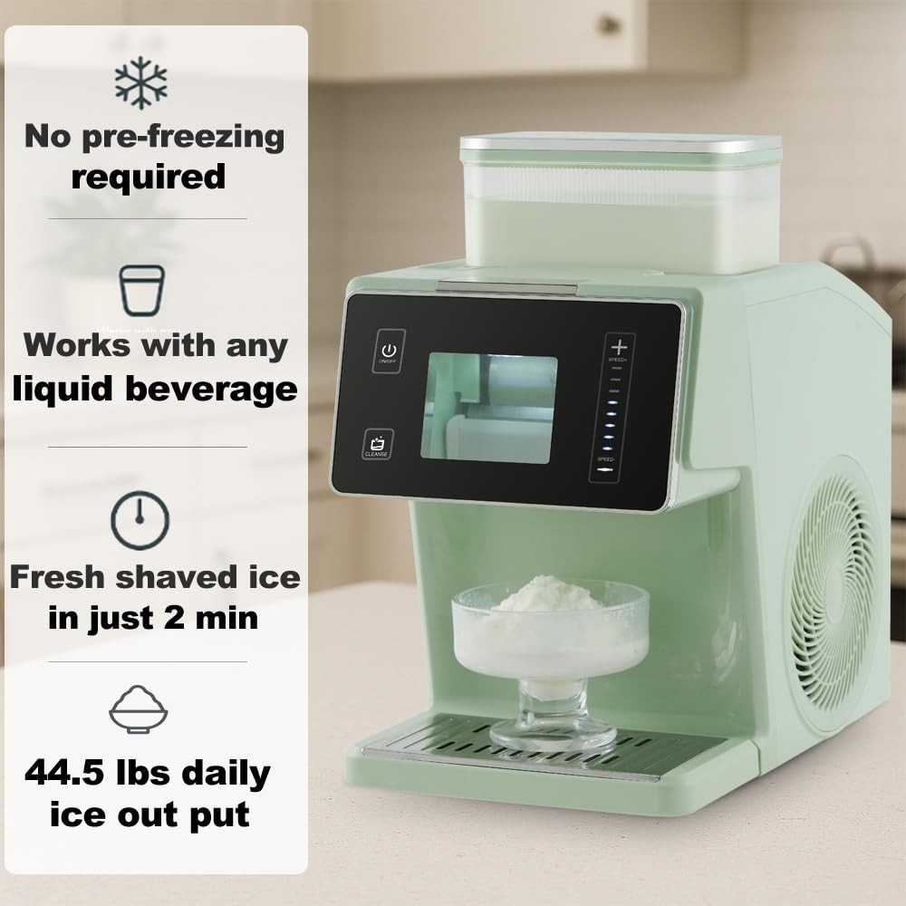 Shaved ice machine, Ice Maker, 2-in-1, Snow Cone Machine, Slushy Machine for ...