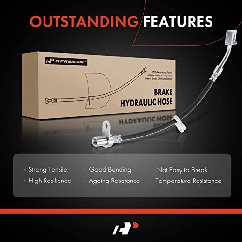Front Driver Side Brake Hydraulic Hose Compatible with Ram and Dodge Models -