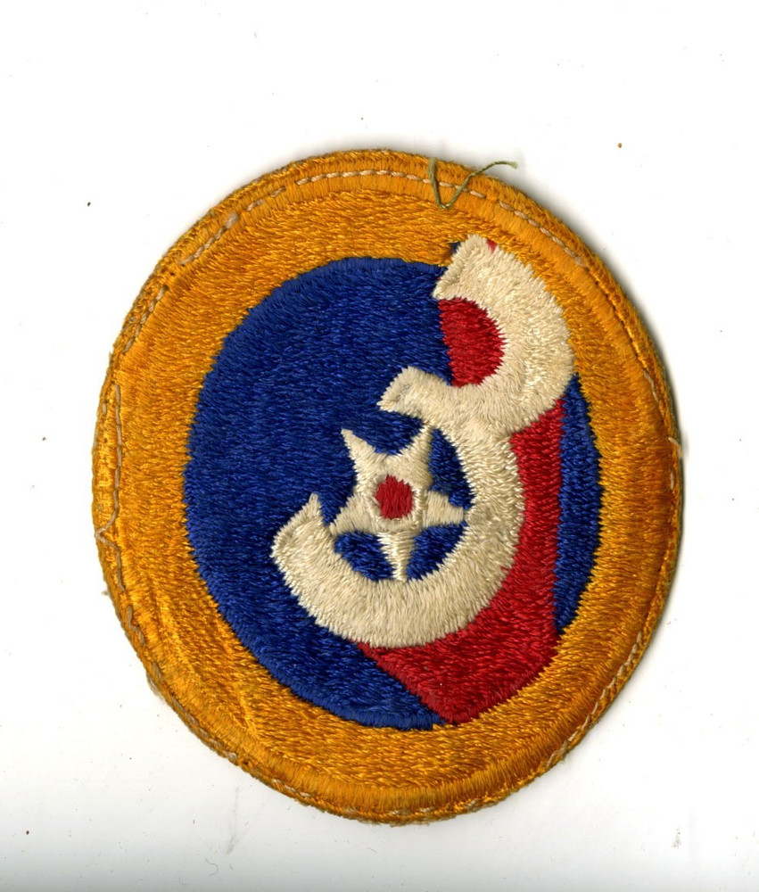 3rd Air Force Patch White Back WWII Vintage Florida Antisubmarine