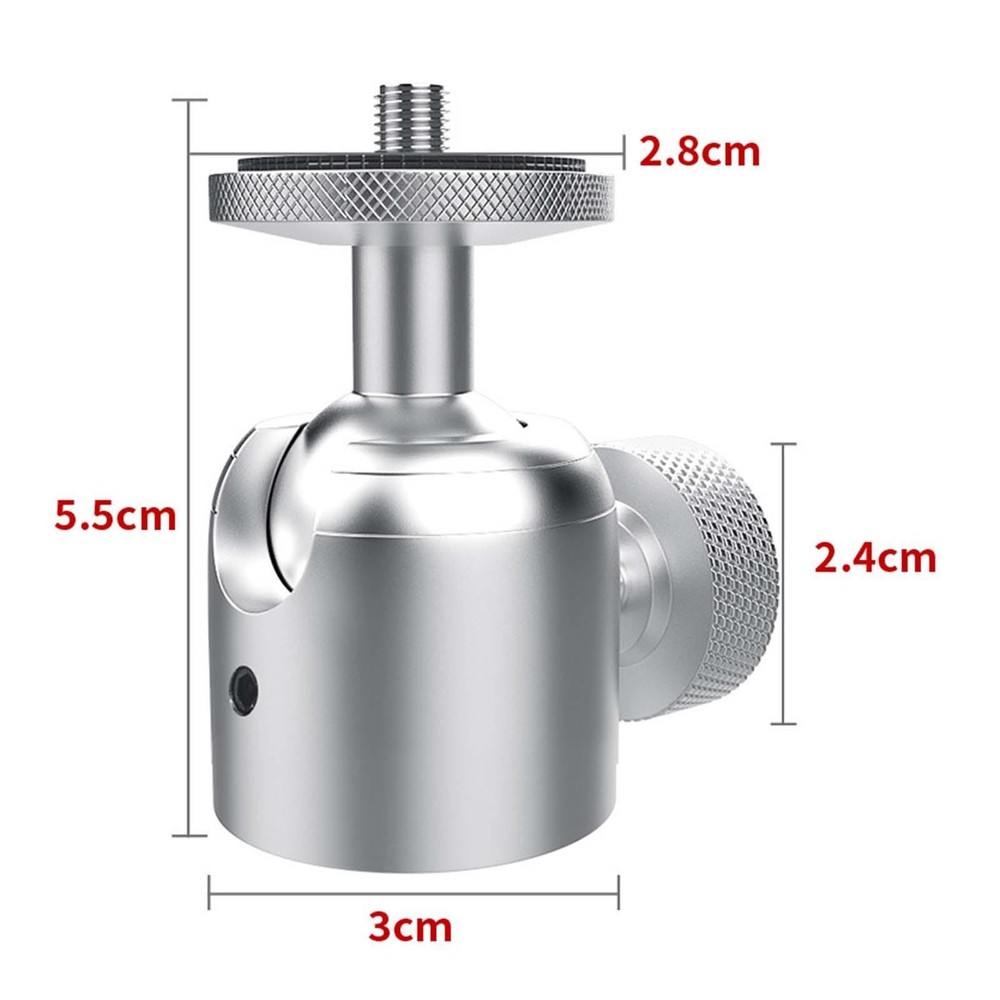 Mini Ball Head Tripod Mount 1/4" Screw