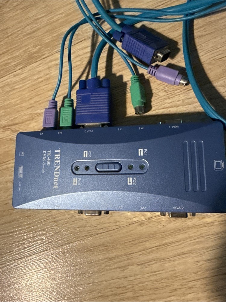 TRENDNET TK-400 PS/2 KVM SWITCH – 4 PORTS EXTERNAL