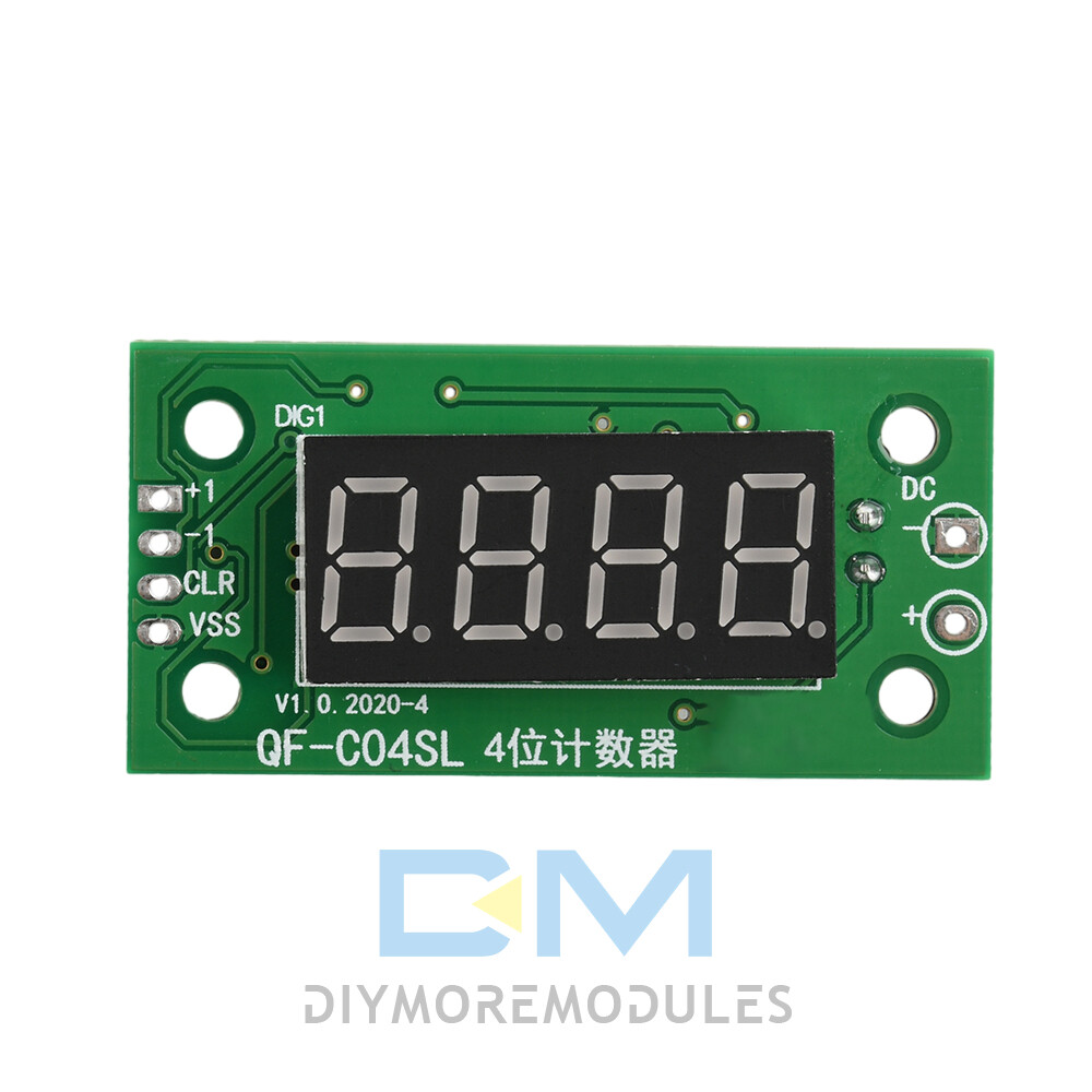 0.36in 4-Bit Digital Counter Module DC 4-25V Low-Level Switching Counter Module