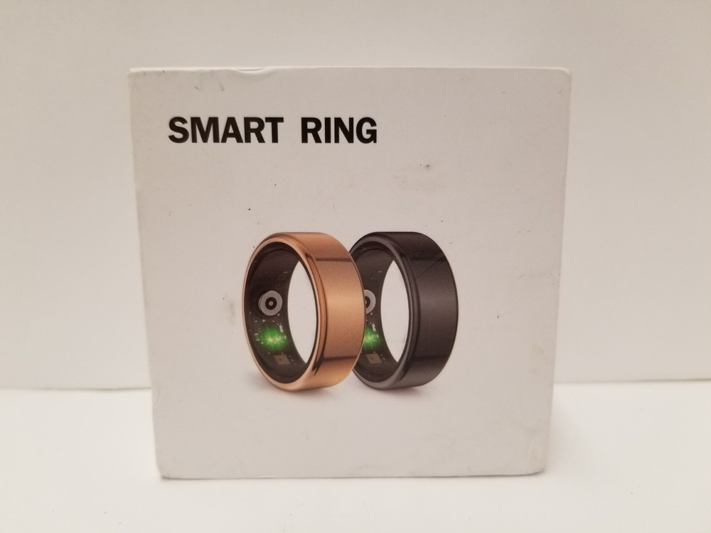 Smart Ring Fitness Tracker/Sleep Tracker Bluetooth Black Size 9