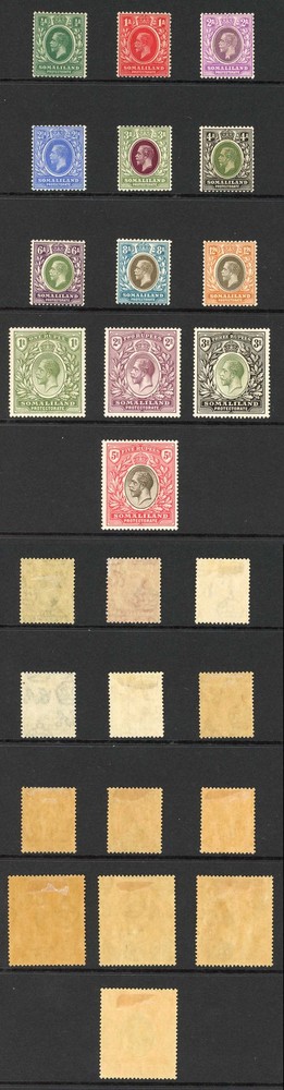 Somaliland SG73/85 Set Wmk Script M/M (toned) Cat 200 pounds