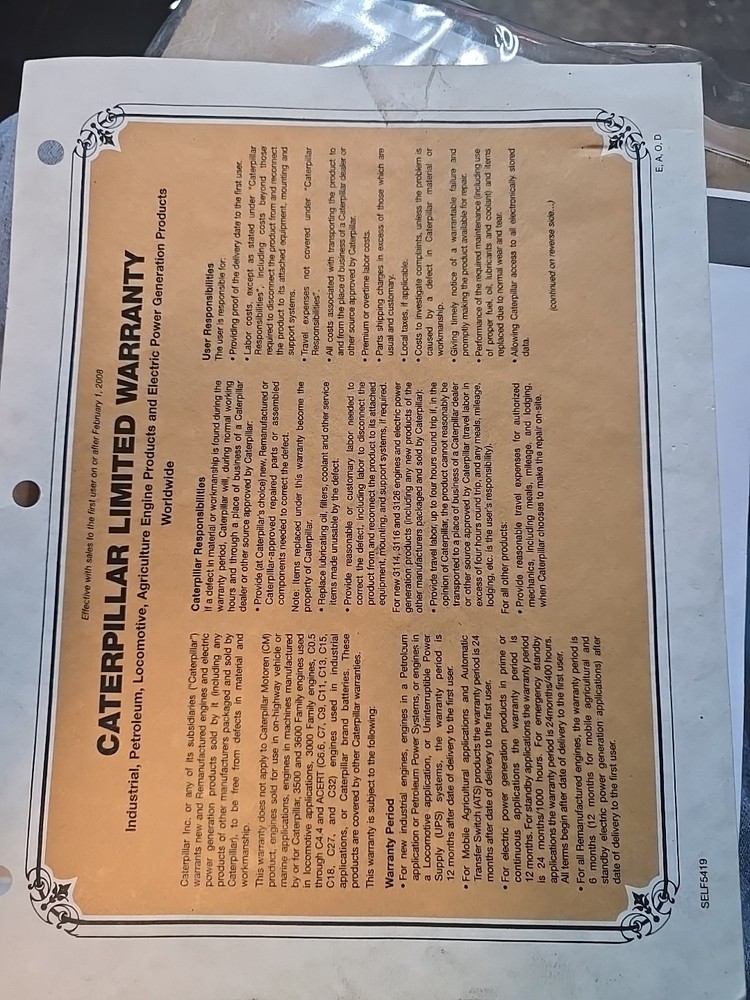 Caterpillar CTG 600 Amp Transfer Switch