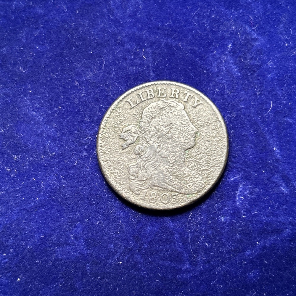 1803 Draped Bust Large Cent 1c Better Grade VF Details #QA2048