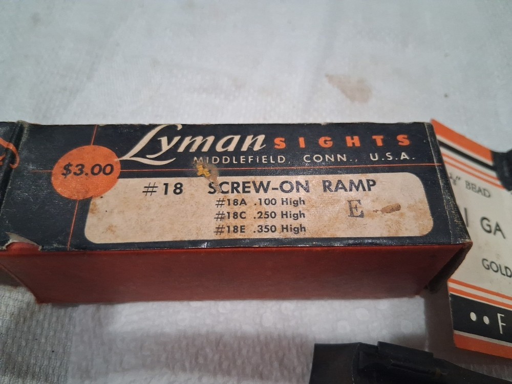 Lyman 18 E front Sight 31 GA Gold Bead