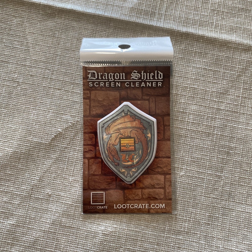 NEW Dragon Shield Screen Cleaner - LootCrate Exclusive Screen Wipe