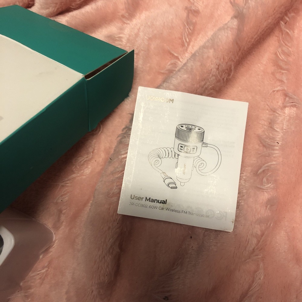 Bluetooth 5.4 Car Adapter 60W FM Transmitter PD 30W & Type C Coiled Cable