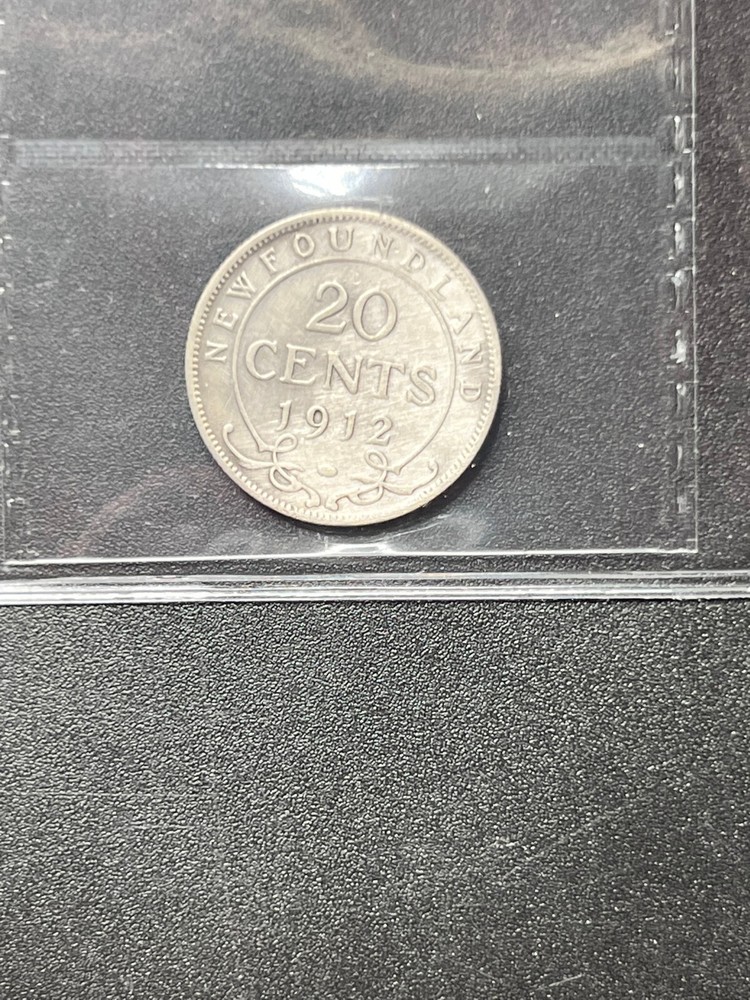 1912 NFLD 20 cent Graded ICCS VG-10