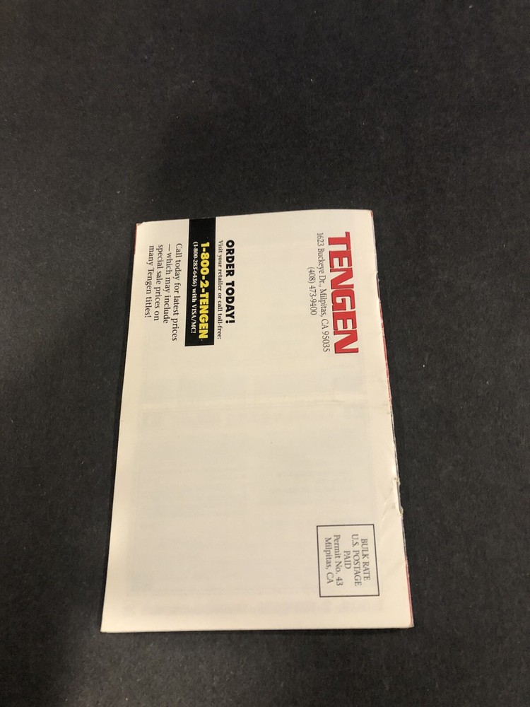 Tengen mailer Insert Catalog