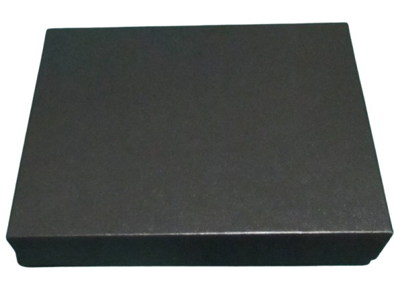 Matte Black Gift Box 9"x7"x1.5"h Solid Cardboard Display Packaging