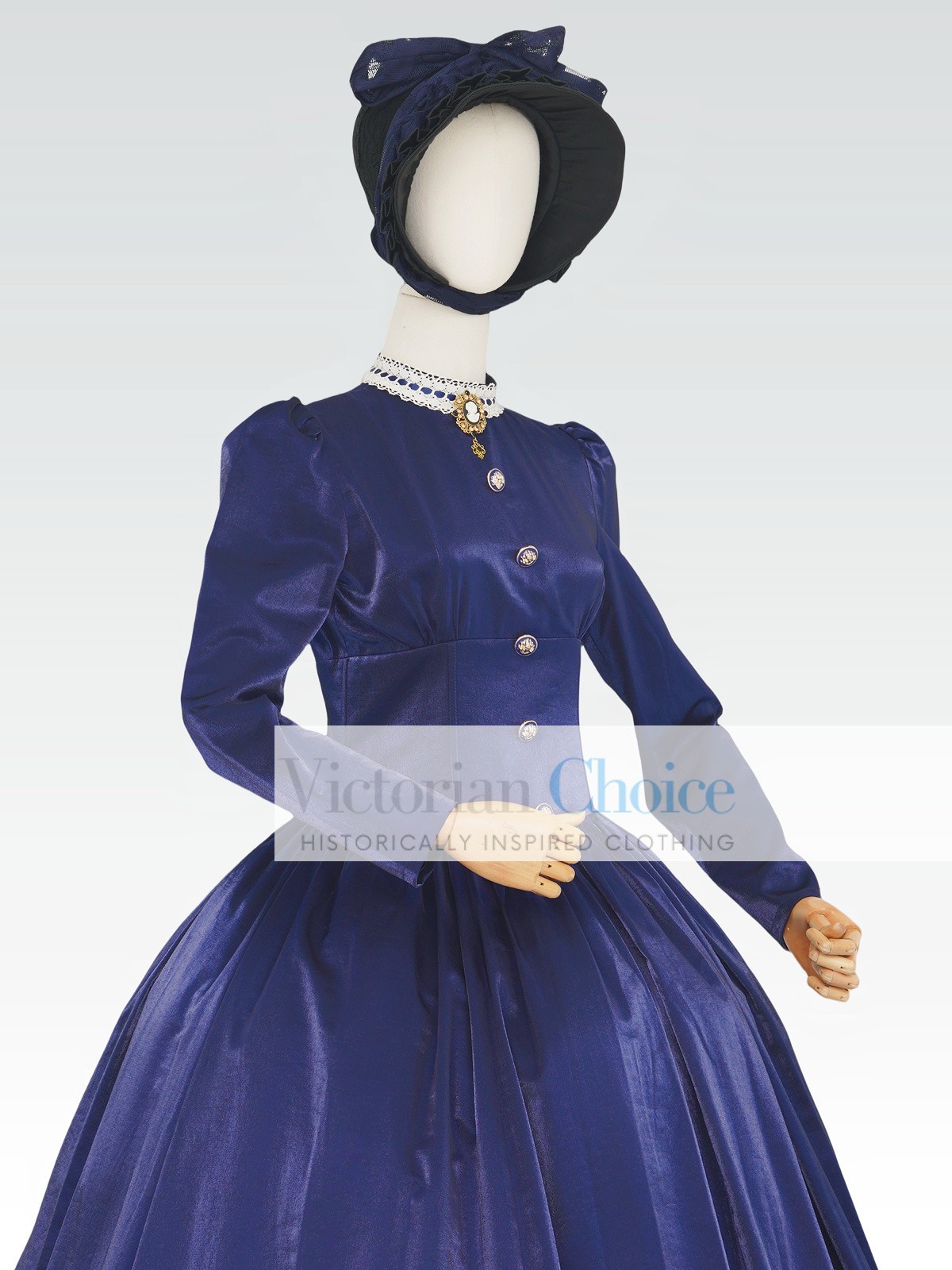 Victorian Dickens Civil War 1860s Dress Gothic Fantasy Period Theater Wear 316