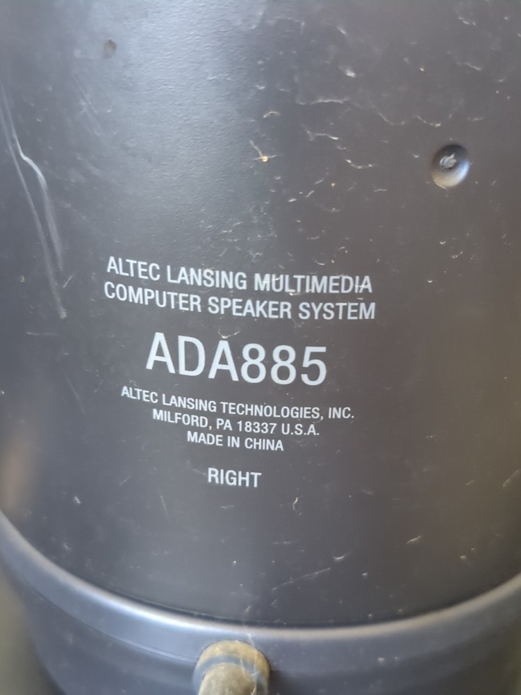 Altec Lansing ADA885 THX Computer Speaker System Dolby Digital Surround Tested