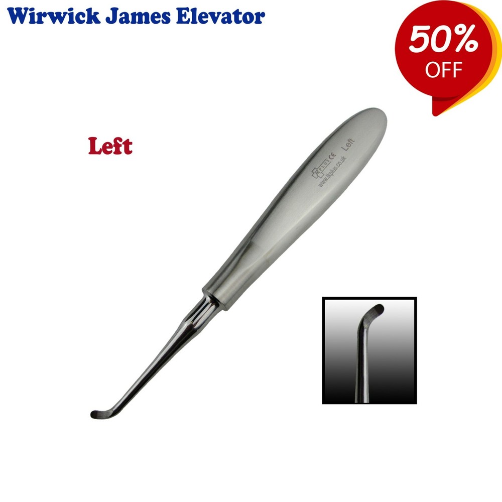 Surgical Instruments Warwick James Root Elevator Left, Right, Straight Pack Of 3