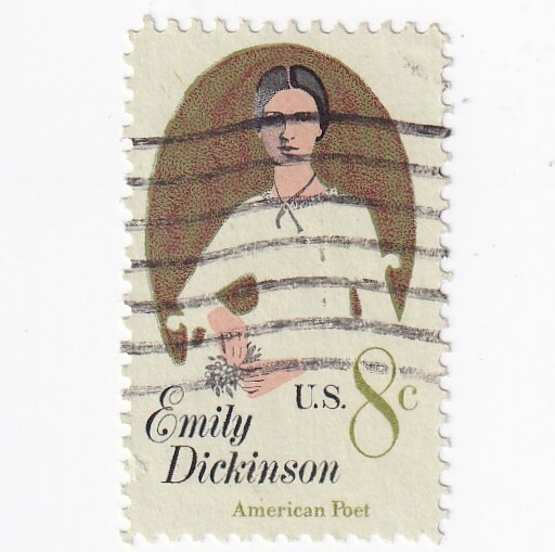 STAMP US SCOTT 1436 "Emily Dickinson" 8 CENT USED 1971 FANCY CANCEL WAVE