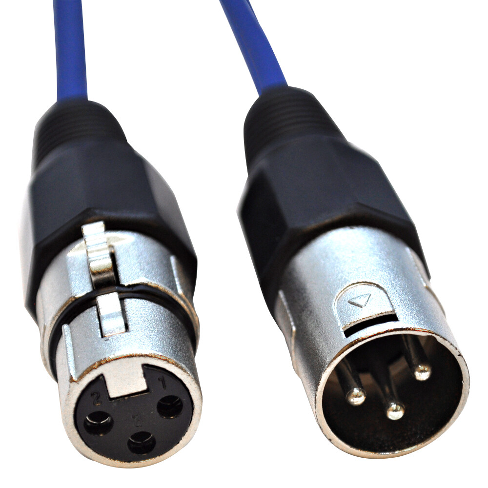 SEISMIC AUDIO (6 PACK) 25' XLR Microphone Cables Color