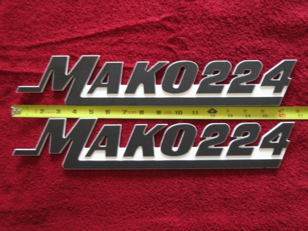 Mako Boat Emblems / Badges (Large) 3" High - SINGLE