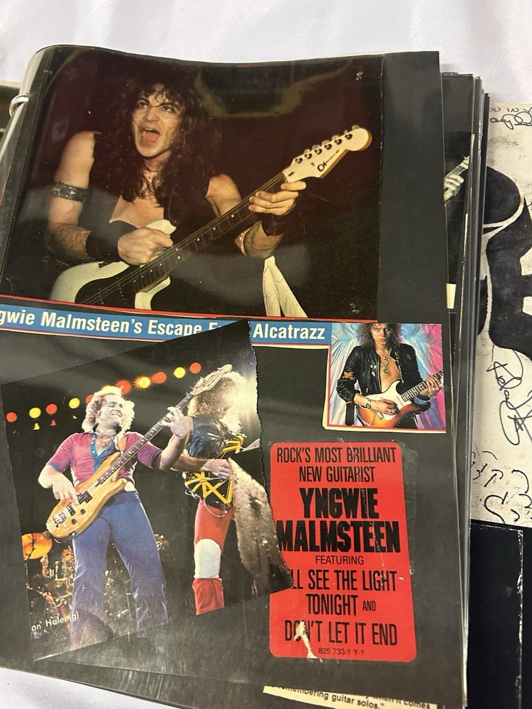 Vintage 1970S And 1980S Rock ‘N’ Roll Scrapbook Clippings