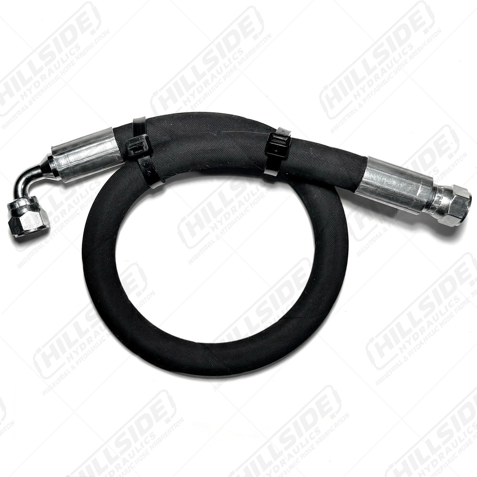 3/8" Hydraulic Hose Assembly - #6 JIC Female (Straight/90) Fittings - 4800PSI